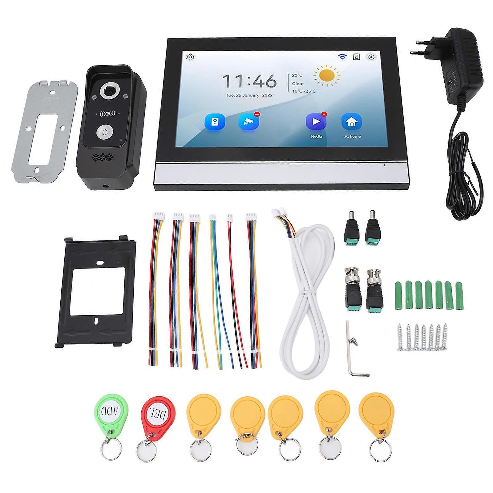 Wired Video Doorbell Intercom System - Weather Resistant, Adjustable Sound, Enhanced Security