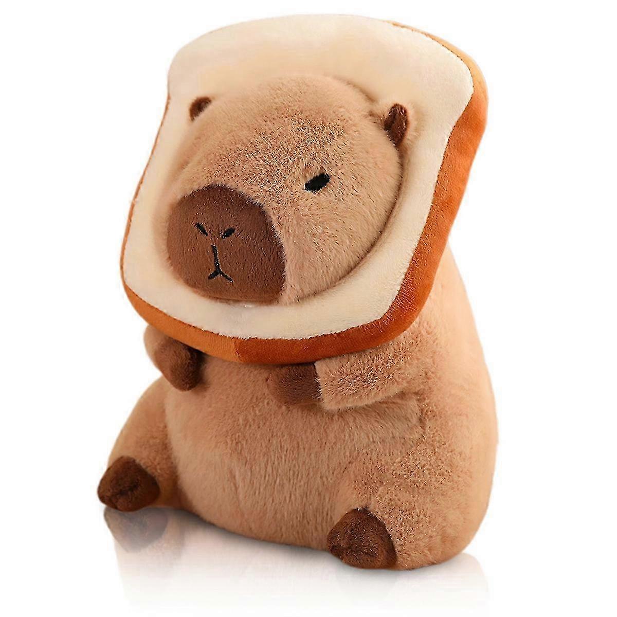 Adorable Plush Capybara Pillow Featuring a Kawaii Bread-Theme Soft Capybara Doll