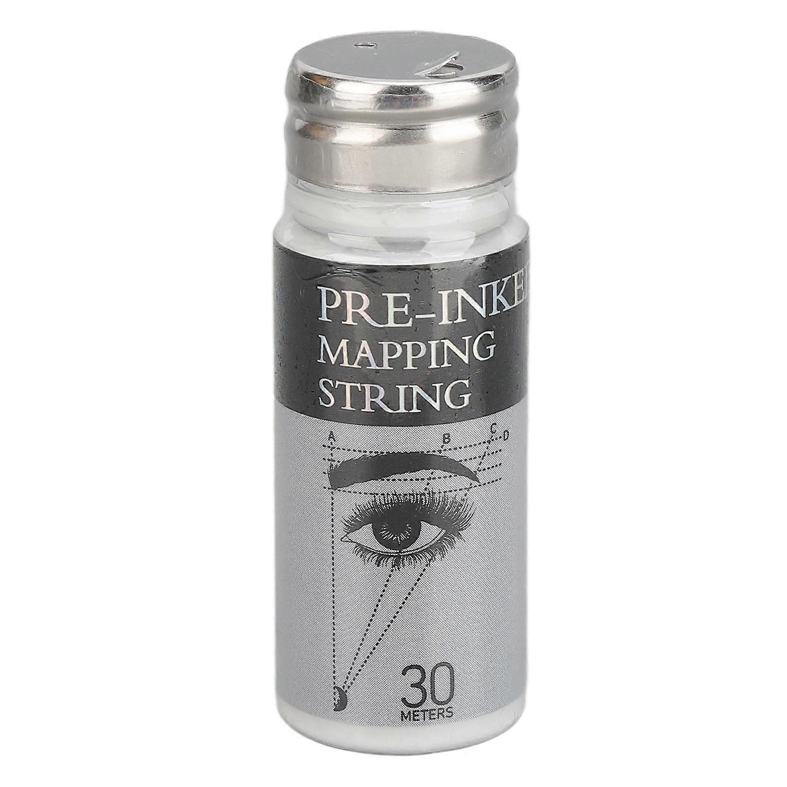 Pre Inked Brow Mapping String Allergiefrei Flasche Lagerung Augenbrauen Markierungslinie für Semi Permanent Make-up 98ft 10ml