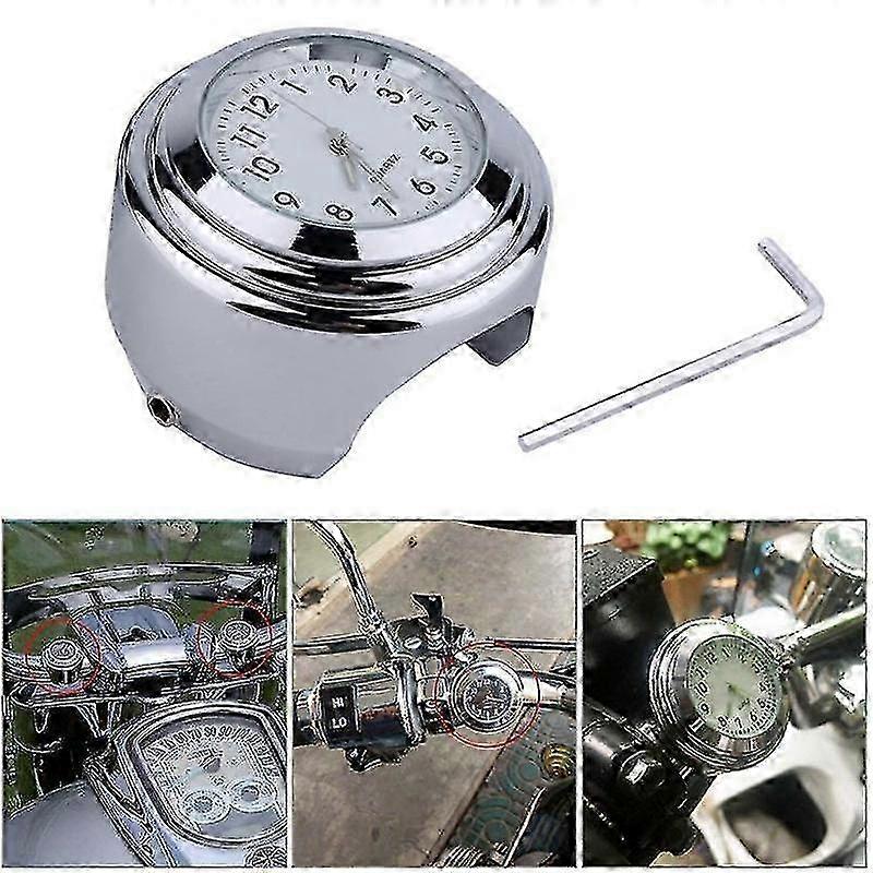 Waterproof Quartz Clocks for Motorcycles with Handlebar Mounts
