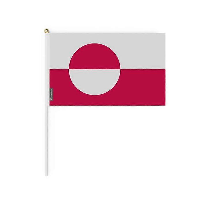 Mini Flag - Greenland - 20 x 30 cm - 100 pieces - Polyester - Lightweight - Double-sided