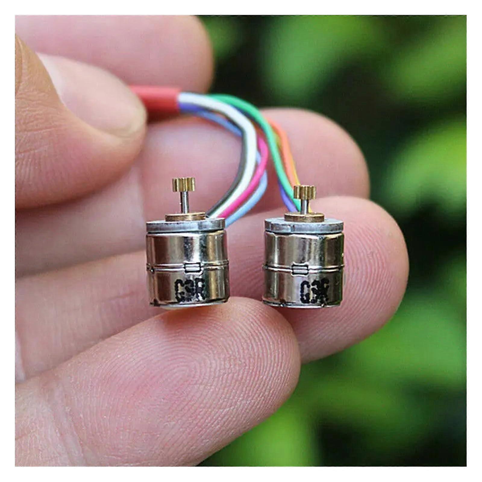 8mm Stepper Motor Starter Kit, 2-Phase 4-Wire Stepping Motor with 9T Copper Gear for Robotics and DIY Projects