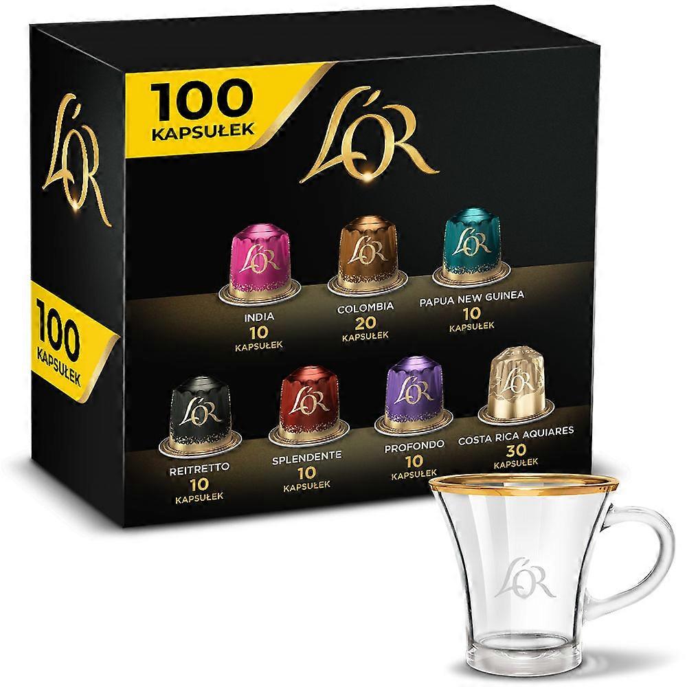 Nespresso L'or kapslar L'or aluminiumkapslar för Nespresso 100 st.
