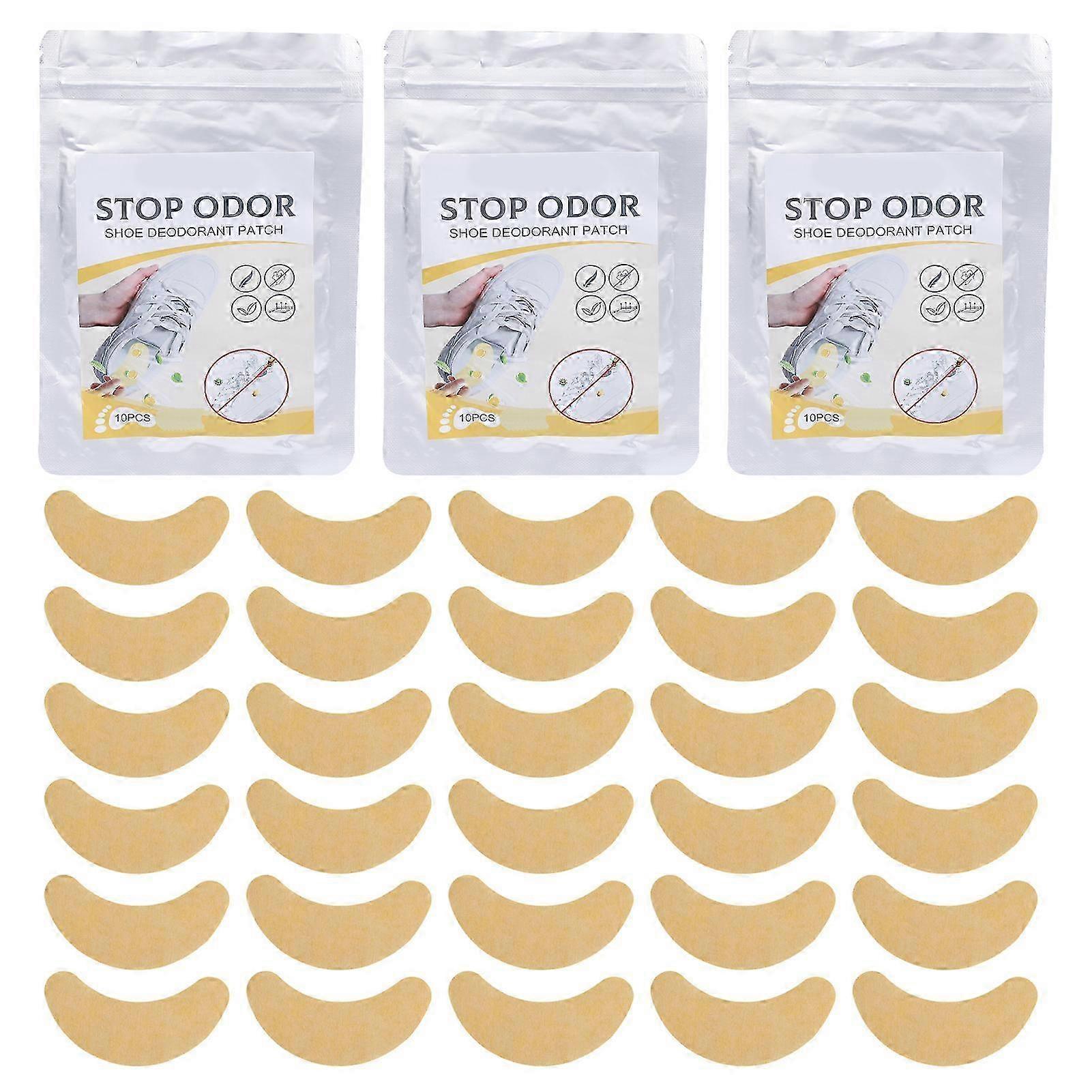 2025 10PCSx3 Shoe Odor Eliminator Lightweight Multifunctional Shoe Deodorizing Sticker