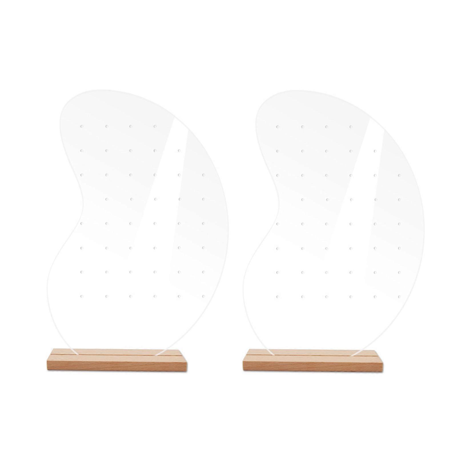 1 Set Transparent Acryl Schmuck Display Ohrringe Anhänger Lagerung Rack Bogen Runde Rechteckige Schmuck Display Rack