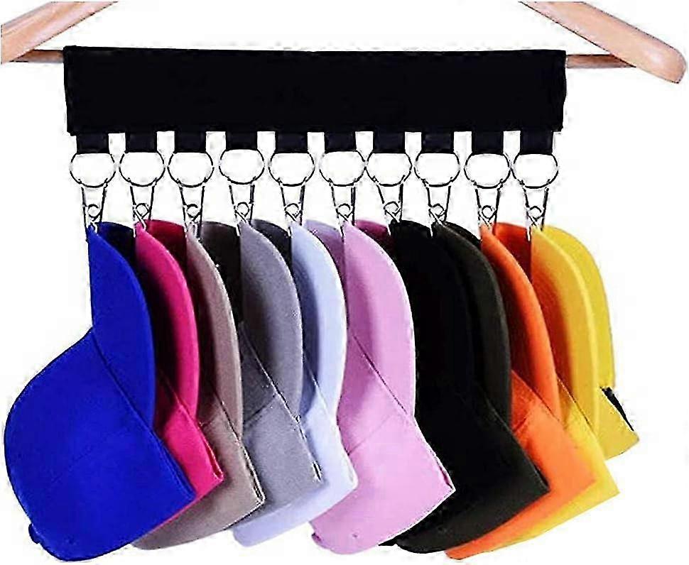 Hanging Hat Display for Closet, Damage Prevention Hat Organizer, Easy Installation for Baseball Caps Storage, Space Saving Design, Premium Polyester 2