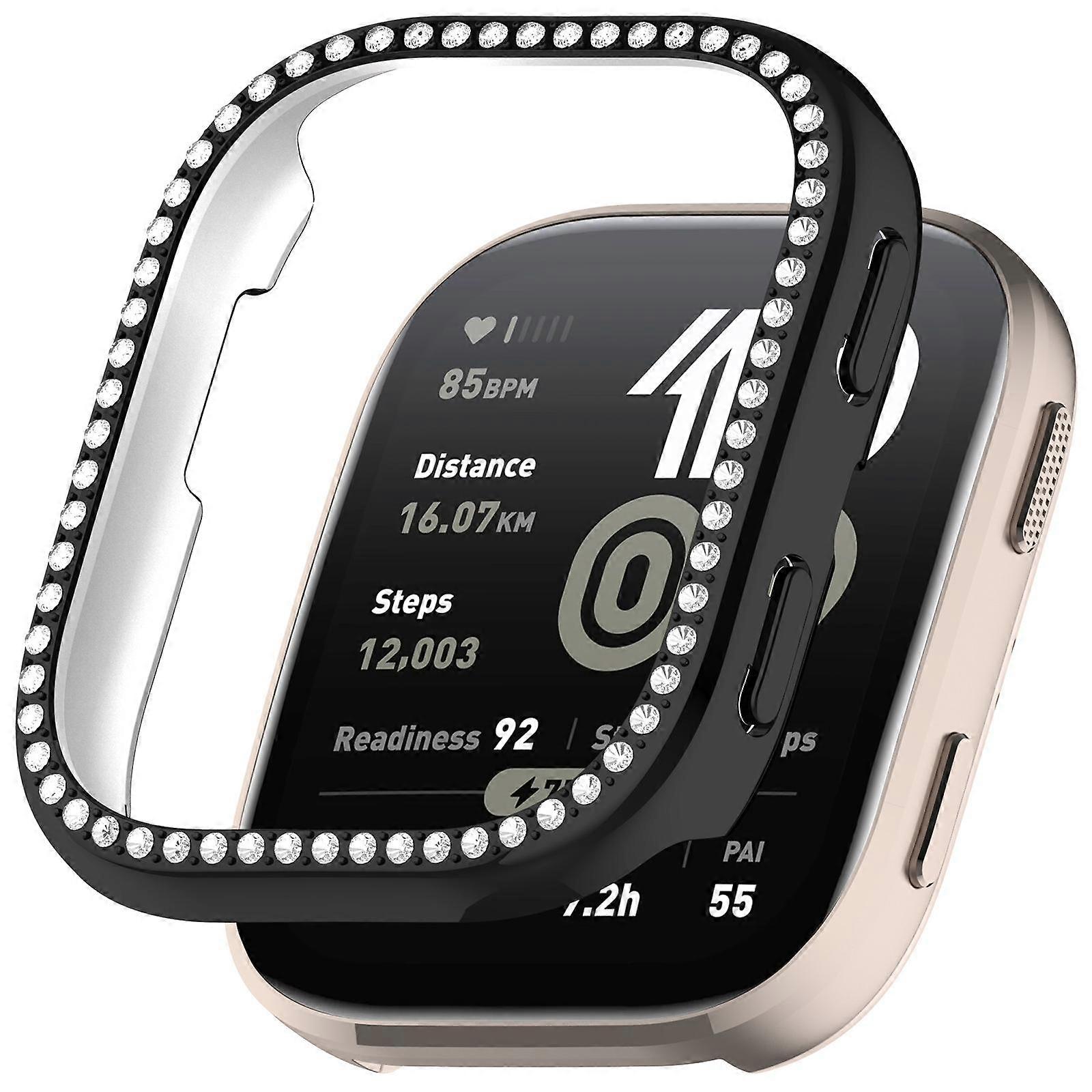 Single Row Diamond Half Coverage Hollow TPU Watch Protective Case For Amazfit Bip 6