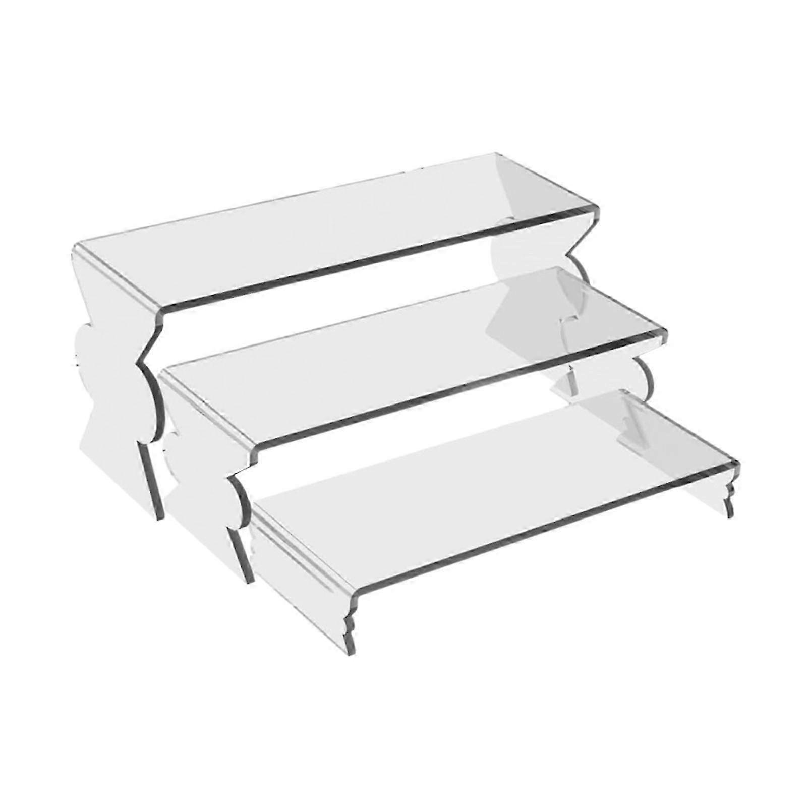 Clear Acrylic Display Stand Food and Perfume Organizer for Home and Wedding Showcase