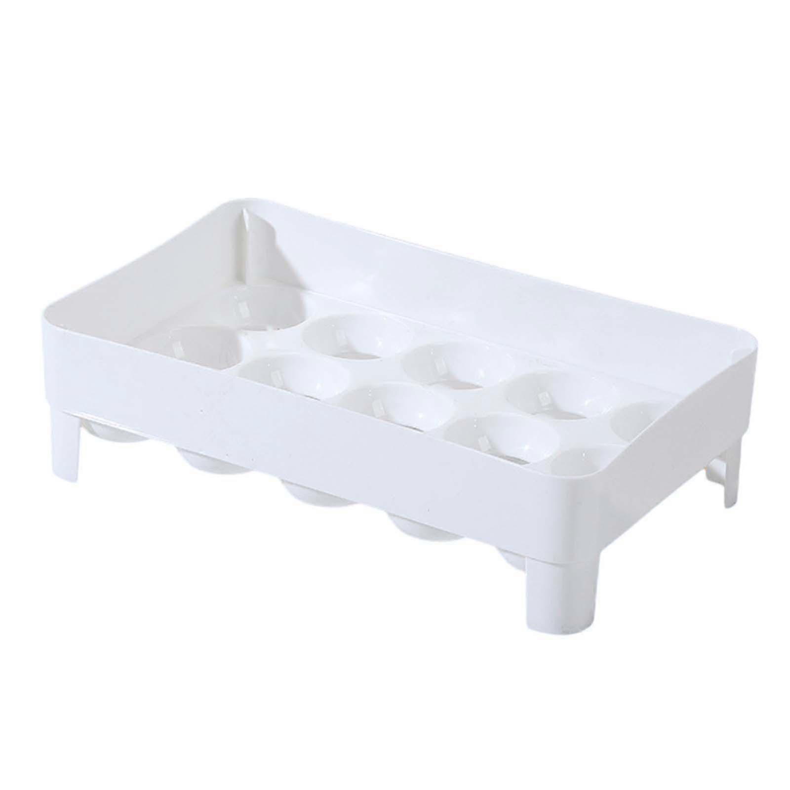 Egg Storage Organizer for Refrigerator, Holds 15 Eggs, Ideal for Countertop and Cabinet Use