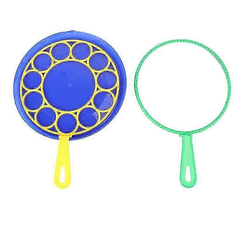 3pcs bubble wand tool set for kids (1 plate + 2 hoops)