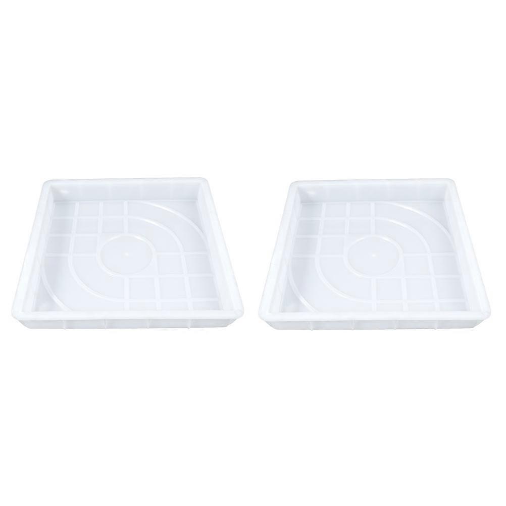 Plastic Pavement Molds 2pcs Reusable Brick Molds for Garden Pathways, DIY Color Concrete Molds, Easy Clean Manual Use