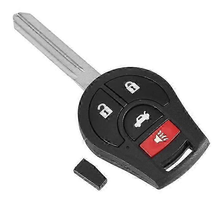Remote Car Key with 4 Buttons and 46 Chip Compatible with Nissan Models from 2013 to 2017