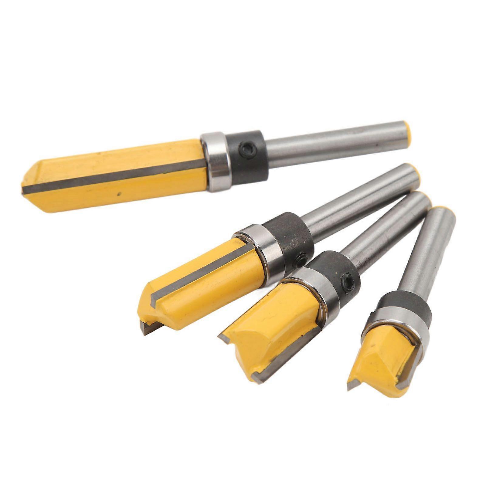 高品質の木工トリミングナイフヘッド6.35mm、ベアリングストレートナイフ付き