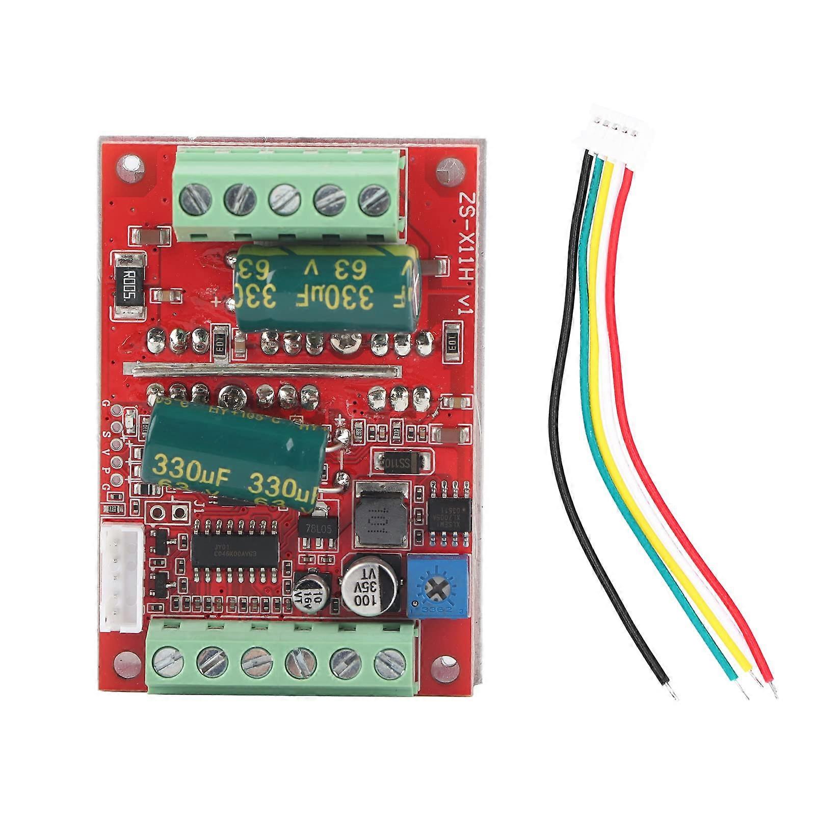 400W 6 to 60V DC Motor Driver, 3-Phase Brushless PWM Controller with Forward/Reverse, Brake, Overcurrent Protection