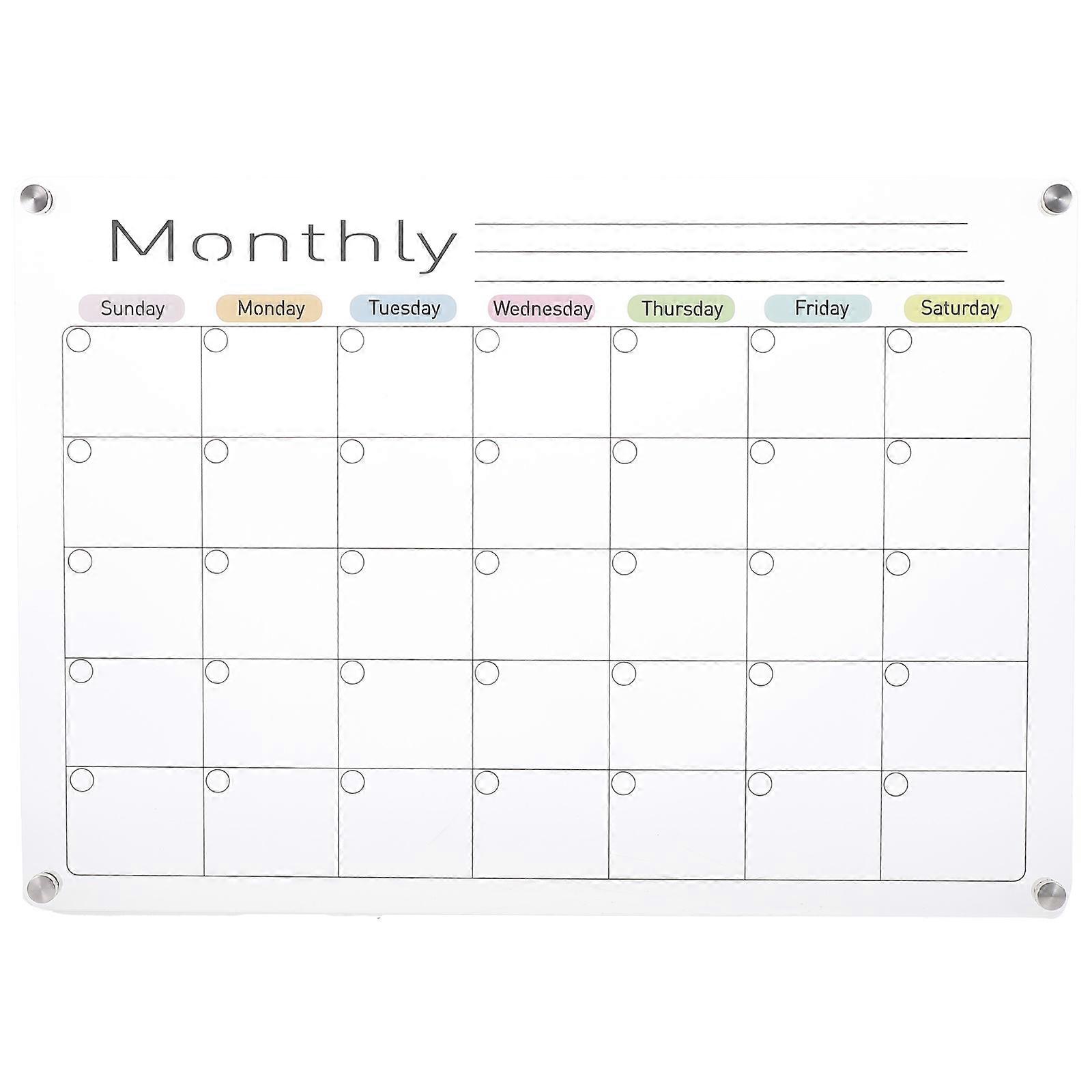 Magnetic Planner Refrigerator Message Board Home Use 43.00X30.50X0.60CM Reusable 1Pack