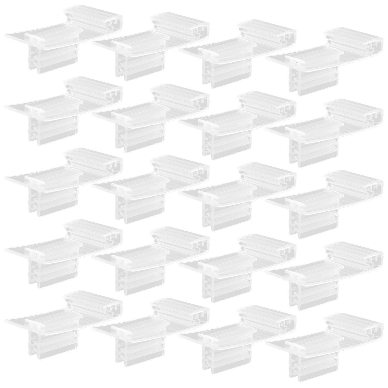 PVC Material Label Holders Clear Visibility Easy to Use For Retail Environment Shopping Mall 20Set