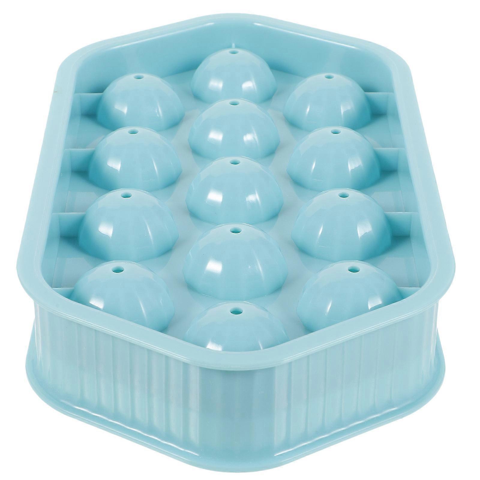Ice Trays For Freezer Round Ice Tray For Bars Sky-Blue 8.65X4.72X1.18in Ice Making 1Set