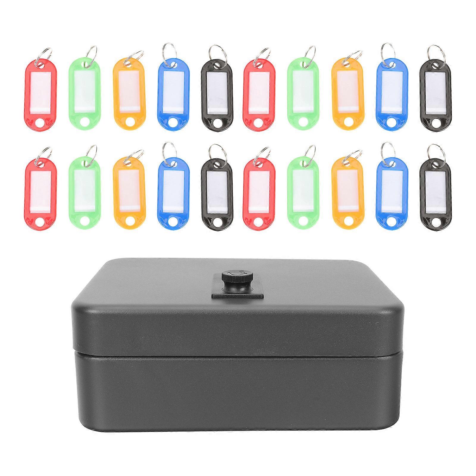 Lock Box Metal Key Management Device Wall Mounted Key Organizer for Home Use 19.8x15.8cm Scratch Resistant 1 Set