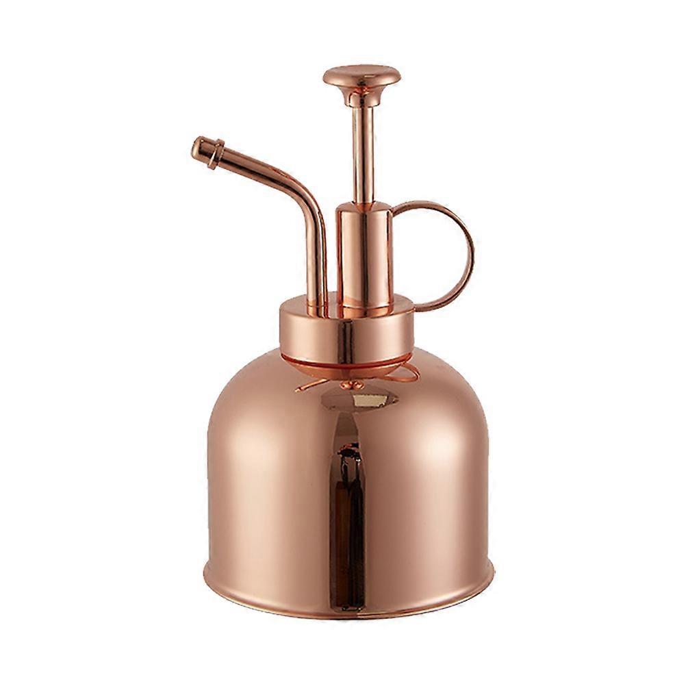 Watering Can Indoor Plants Stainless Press Watering Can Retro Design Chocolate 1Pc