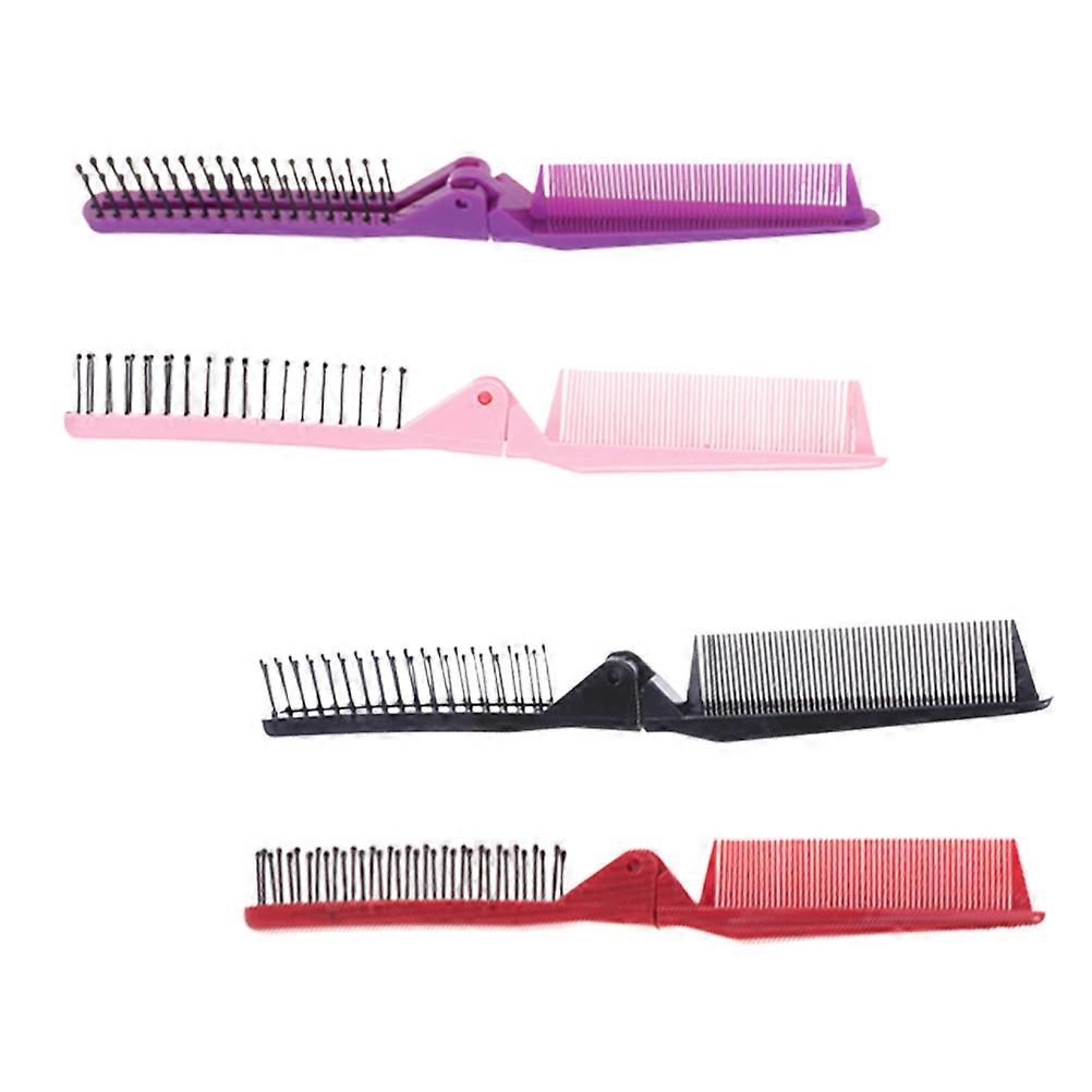Mini Folding Comb Compact Design for Barber Shop Men 8Pcs