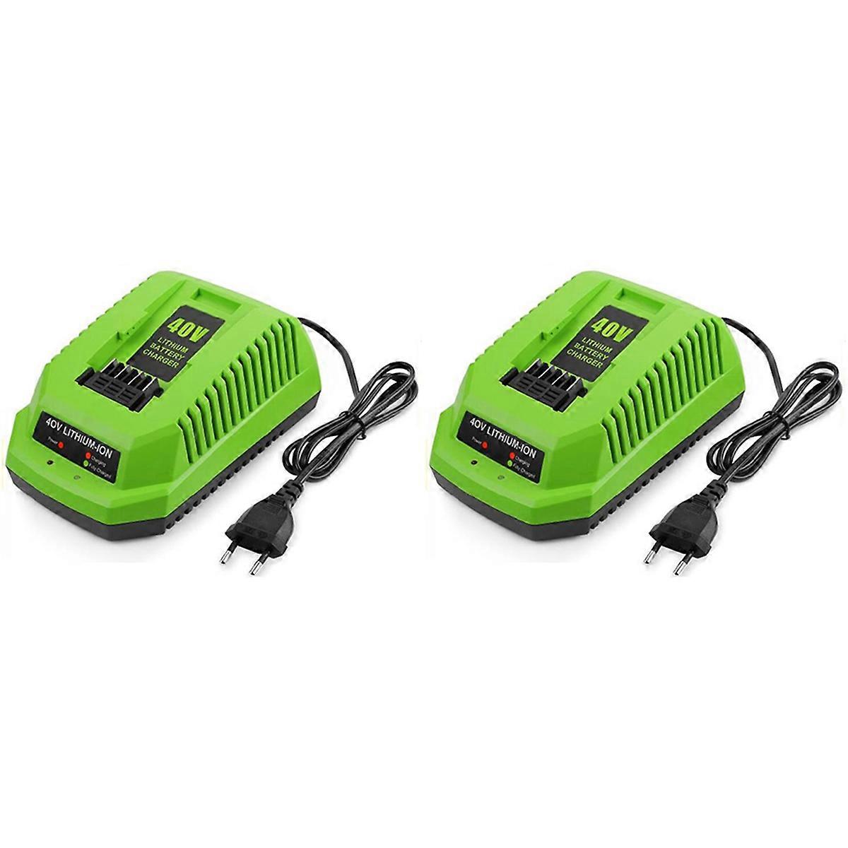 40V Lithium Battery Charger for GreenWorks 29482 G-MAX 40V Li-Ion Battery 29472 29482 29652 G40825