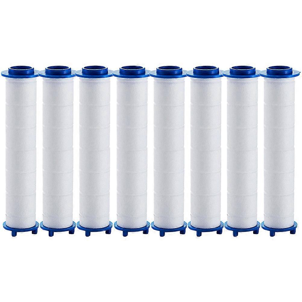 Replaceable Shower Filter Head Filters Sediment Removal Sand Removal 9.5X2.4CM White 8Pcs