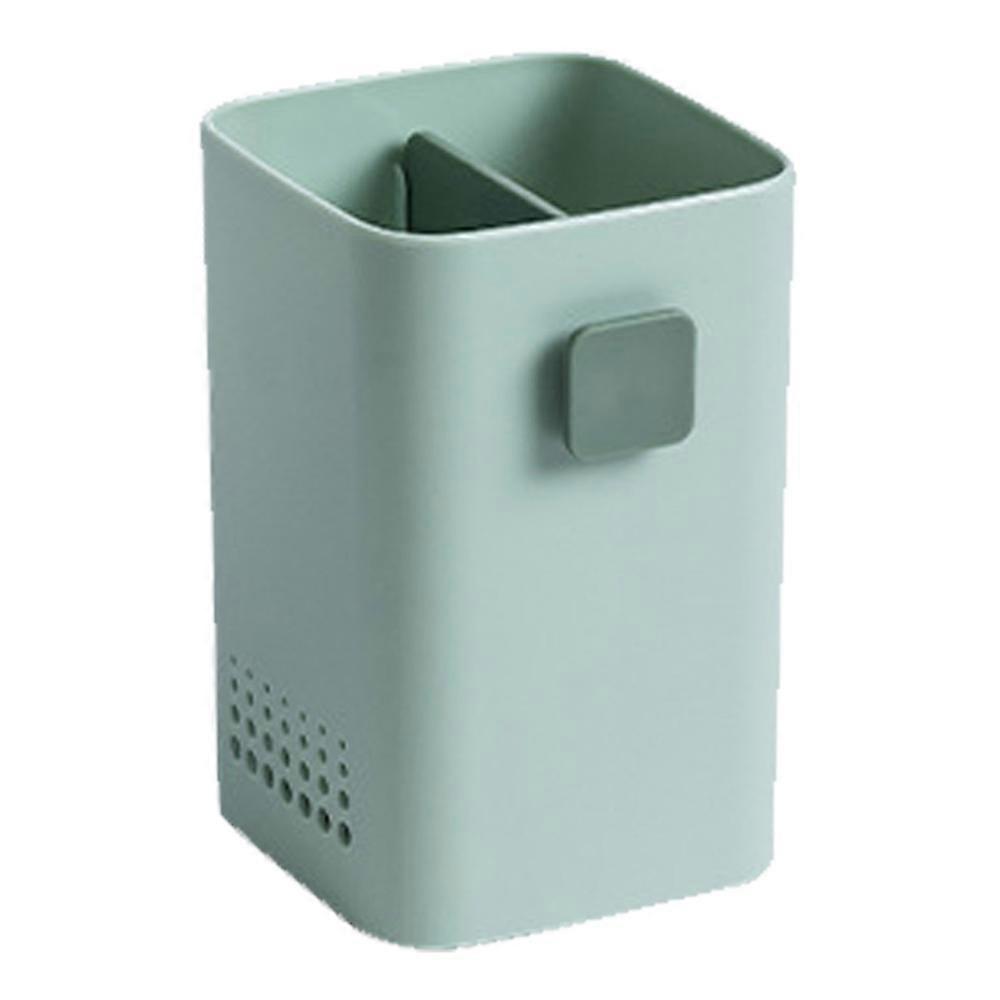 Standing Cutlery Storage Organizer Caddy,Tableware Spoon Forks Storage Box-Green