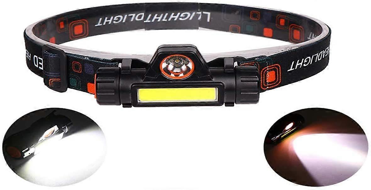 Headlamps Pack Of 2, USB Rechargeable Magnetic Waterproof With Built-In Batteries For Running, Reading, Outdoor