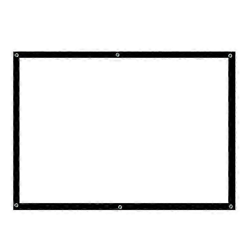 Portable Projector Screen Simple cursor Anti-Light 60/72/84/100/120/150 Inch Canvas For 16:9 Projector For Home Outdoor Office project