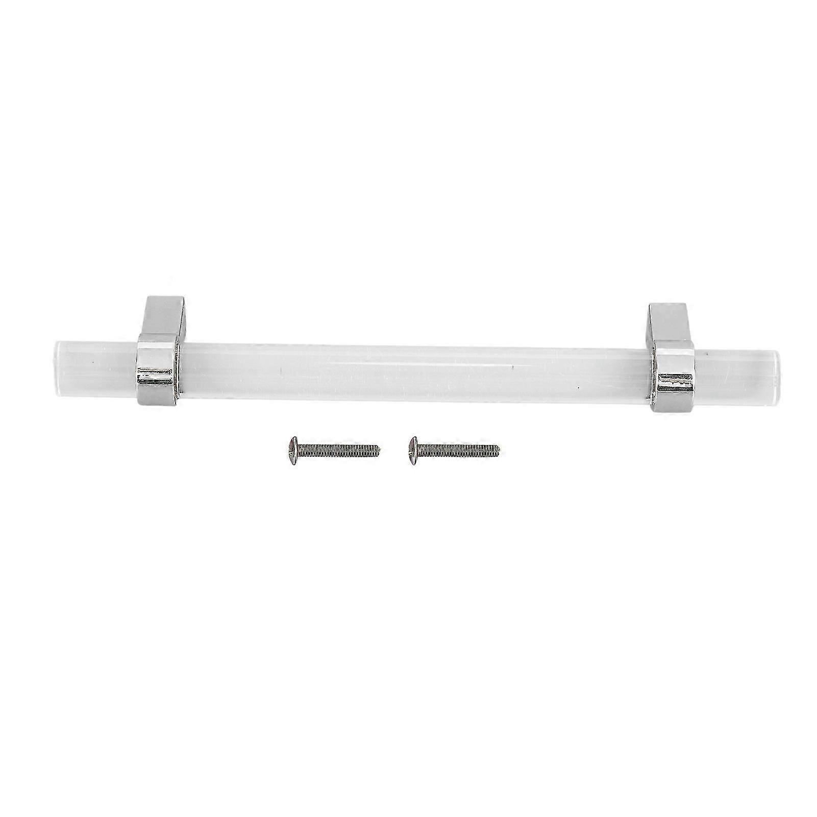 Crystal Acrylic Handle Modern Transparent Drawer Pull Handle for Closets Bookcases Shoe Cabinet Hole Spacing 96 Silver