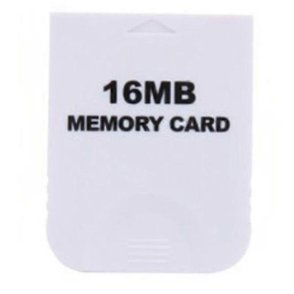 Srna Practical 16MB White Game Memory Card Block for Nintendo Wii Gamecube NGC-16M Game System Console