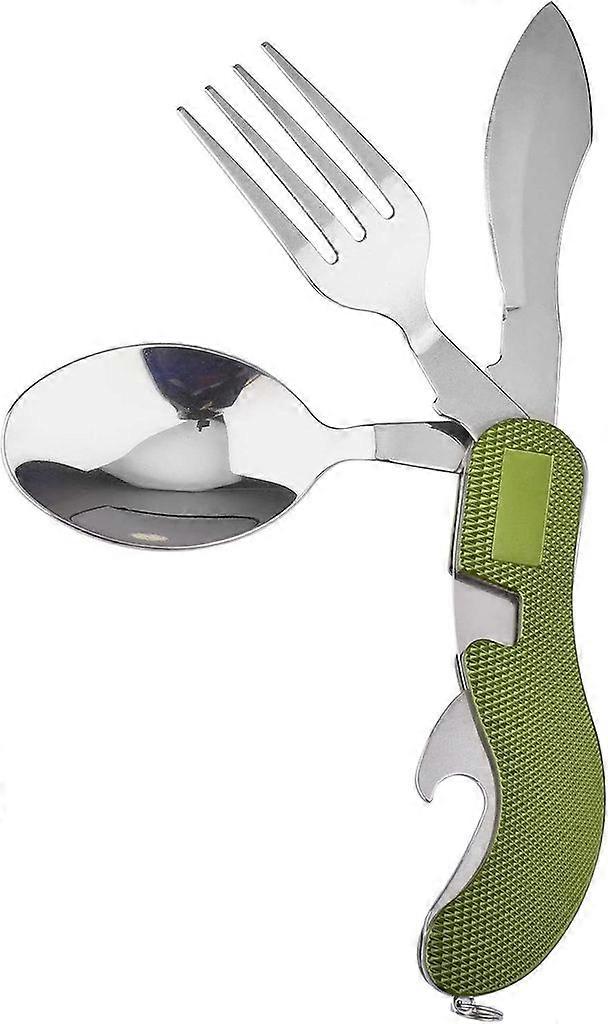 Camping Cutlery Set with Bottle Opener - Fork, Spoon & Knife