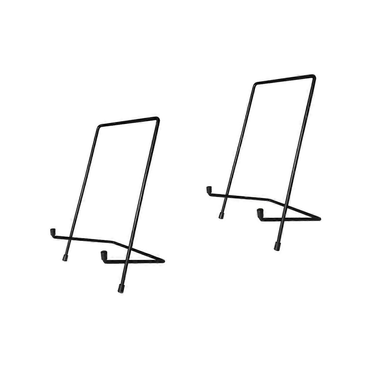 2 x Plate Holder Desktop Ironing Shelf spaper Rack File Sorter Office Display Bookshelf Display Stand Photo Frame Stand Square Holder Picture Frame