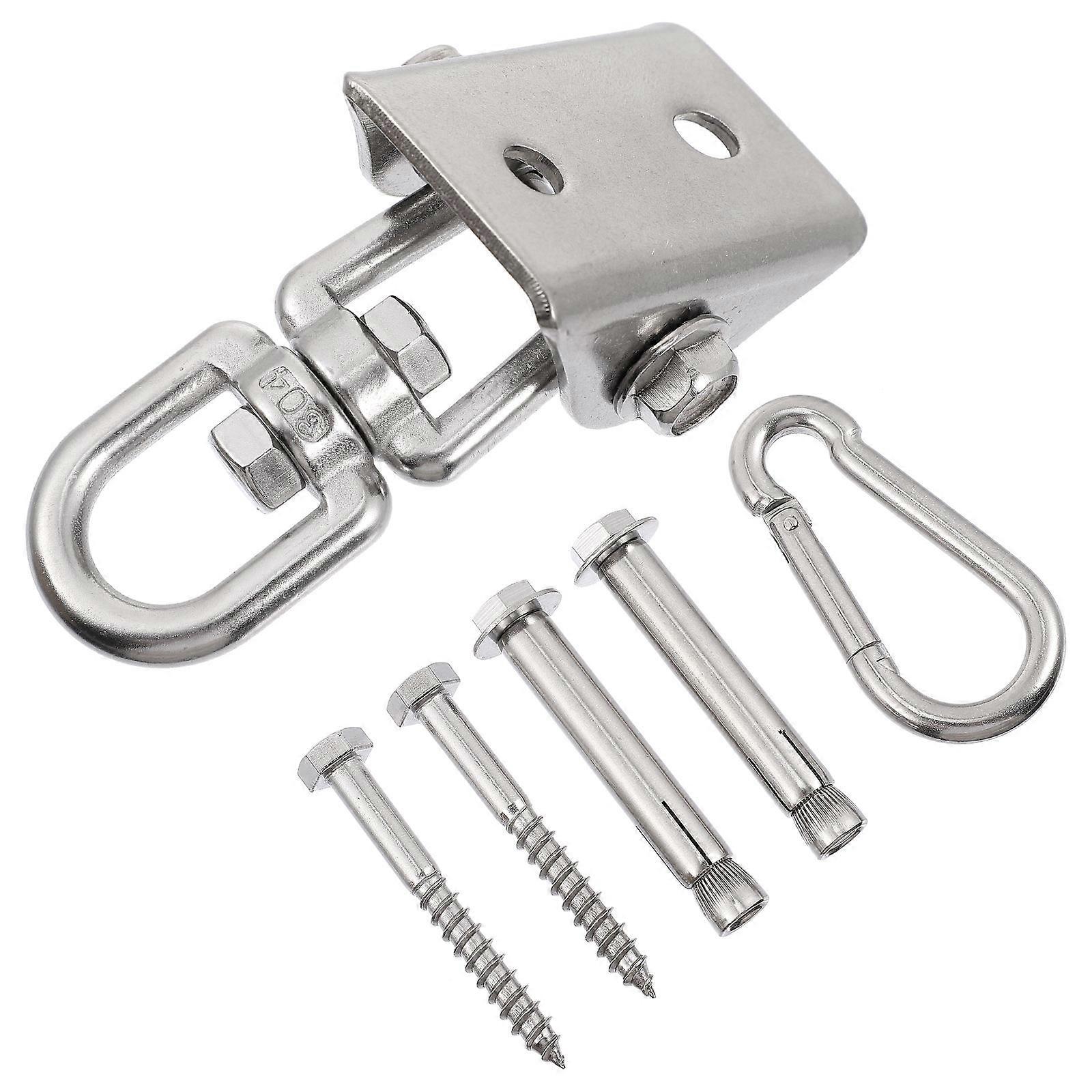 Stainless Steel Swing Hook 7x10cm Silver 1Set