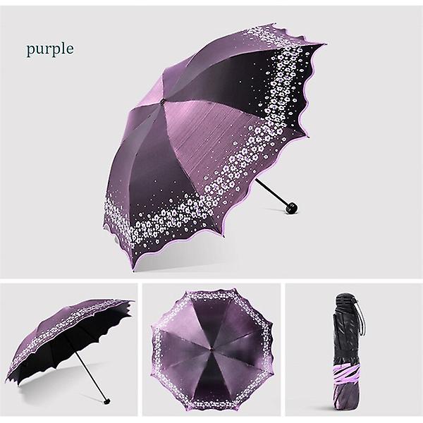 Full Blackout Color Glitter Umbrella Rain