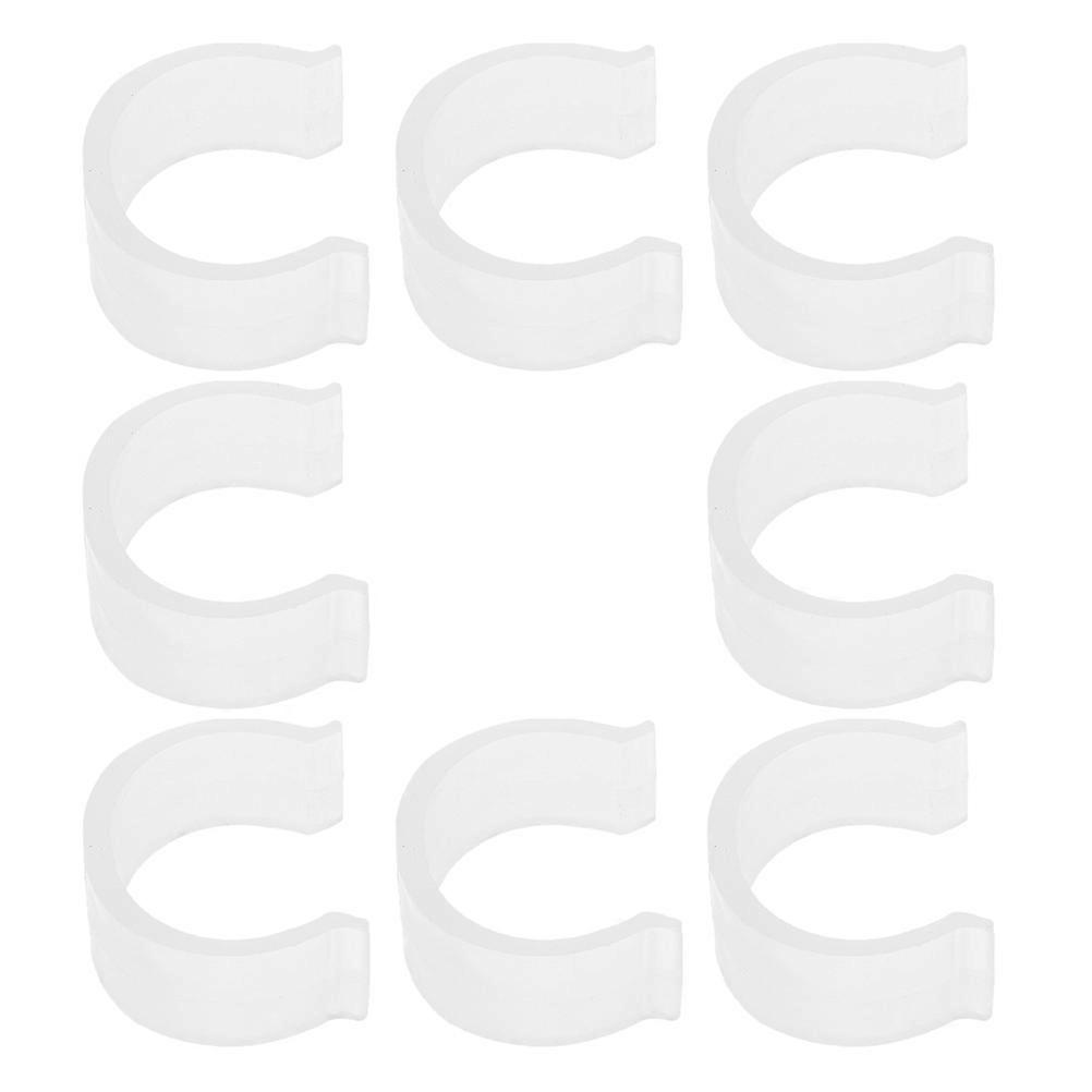 8PCS Curtain Rod Bracket Inserts Slip Pads for Ceiling Mounts Plastic Design for Easy Installation and Versatile Rod Applications