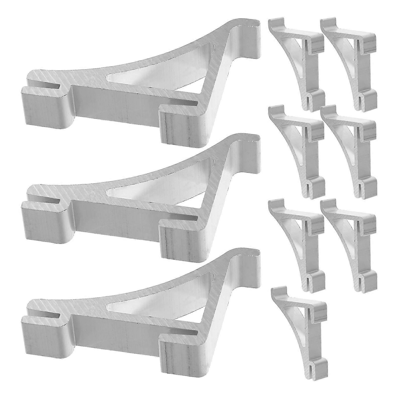 Refrigerator Shelf Clips 10pcs Sturdy Freezer Support Hooks for Fridge Organization Durable Easy Installation for Wire Shelves and Rack Dividers