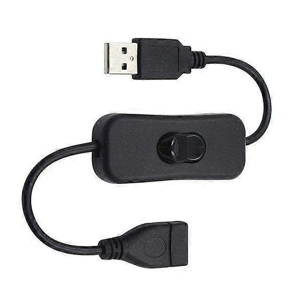 28cm USB Cable with Switch ON/OFF Cable Extension Toggle for USB LED String USB Gadget USB Power Supply Device Tools 1PC