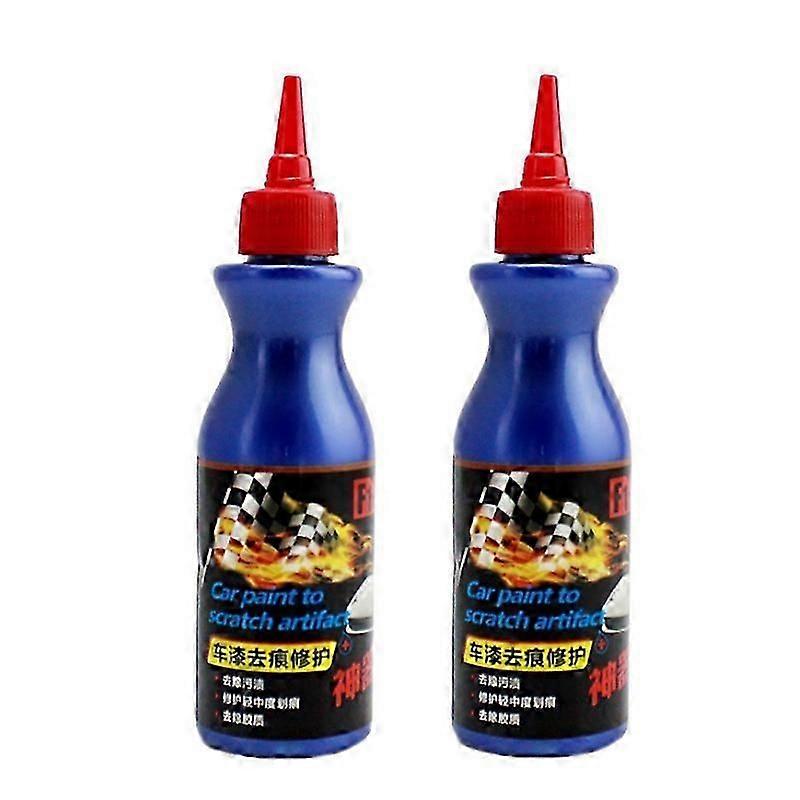 2x Car Scratch Remover for Deep Scratches Paint Restorer Auto Repair Wax Blue