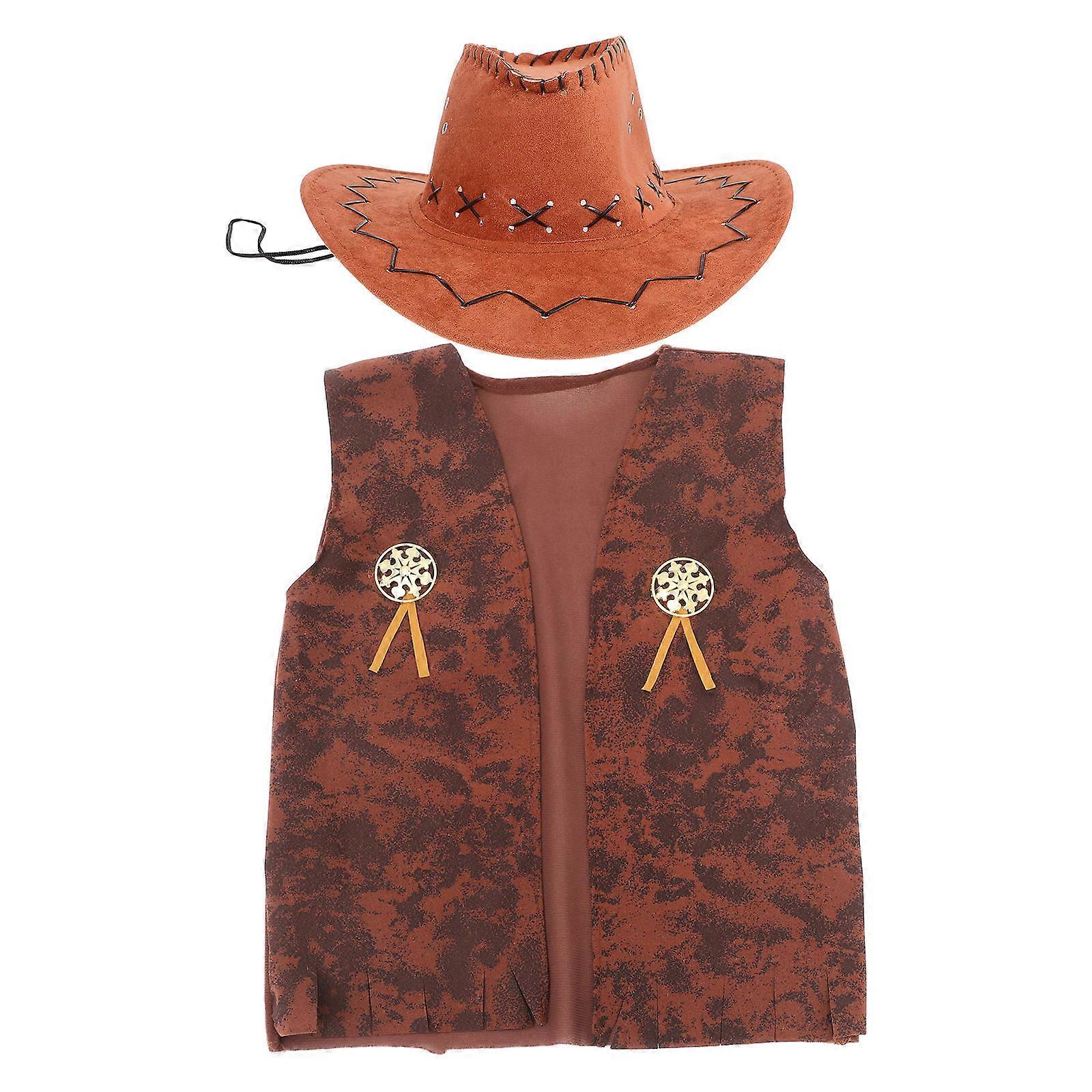 Here's a refined and engaging product description based on your query:
**Cowboy Costume Set for Men – Western Hat & Accessories Included**
Get