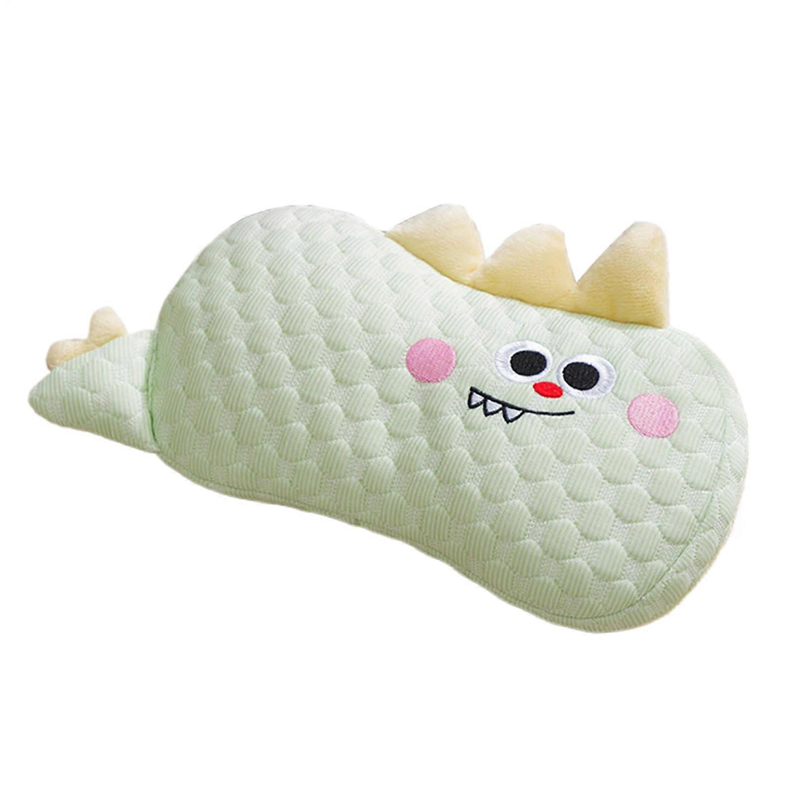 Cooling Calming Dog Ventilation Pillow Machine Washable Soft Head Support for Sleep Green