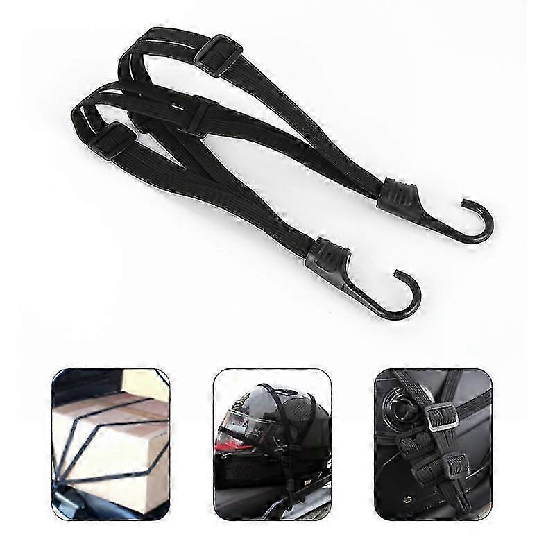 Adjustable Elastic Rope Belt with Hooks for Motorcycle and Bicycle Luggage 90CM