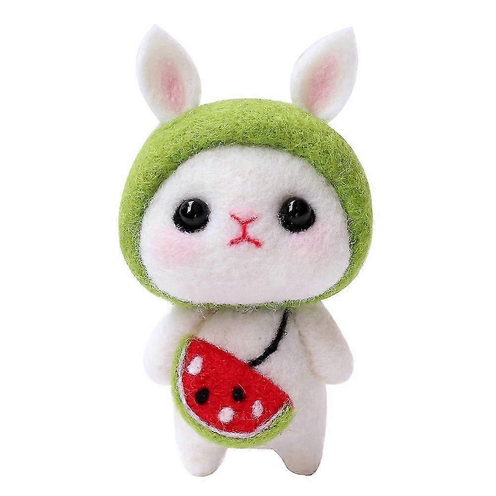 DIY Felting Wool Rabbit Doll Craft Material Package Tools