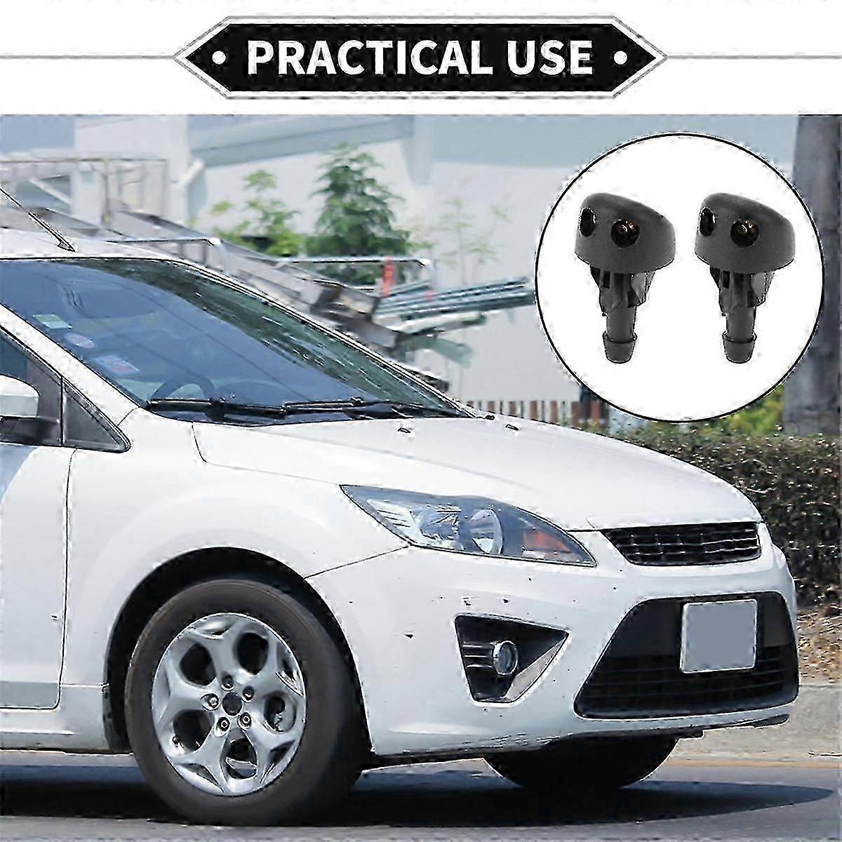 2PCS High Quality Front Windshield Wiper Washer Nozzle Injector Jet for Certain Brands
