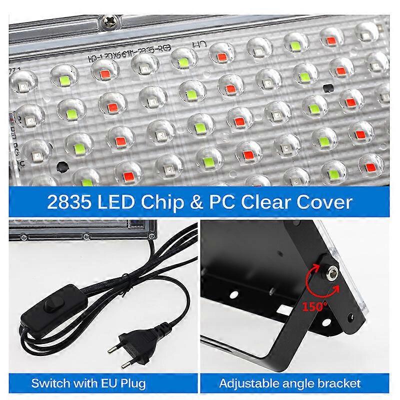 100W Super Bright LED Floodlight for Outdoor, IP66 Waterproof
