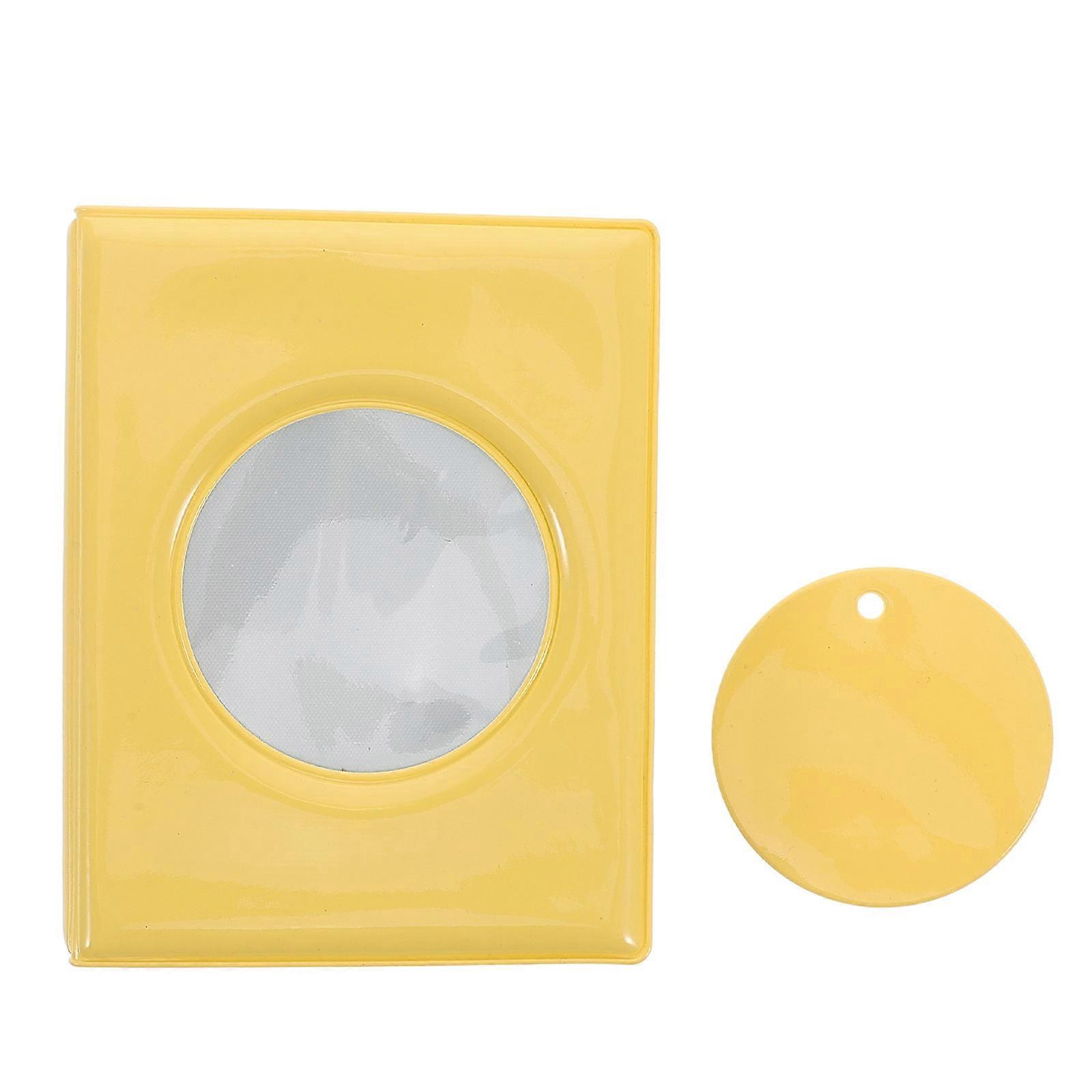 Photocard Binder Photocard Display For present Recipients Yellow 3 Inch PVC Fan Collection 1Pcs
