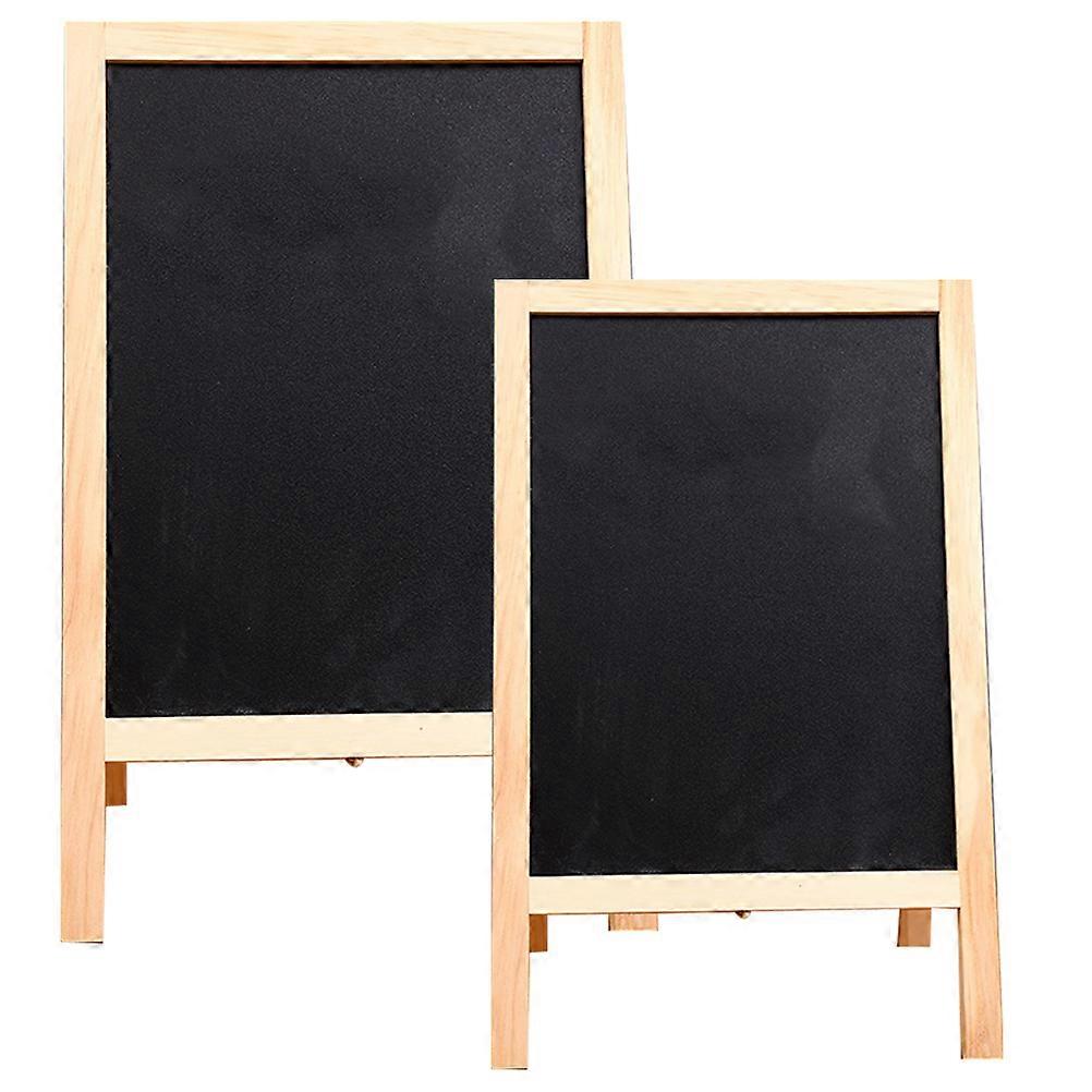 Wooden Chalkboard Double Sided Folding Writing Drawing Board for Home Party Use Sturdy Multi Functional Memo