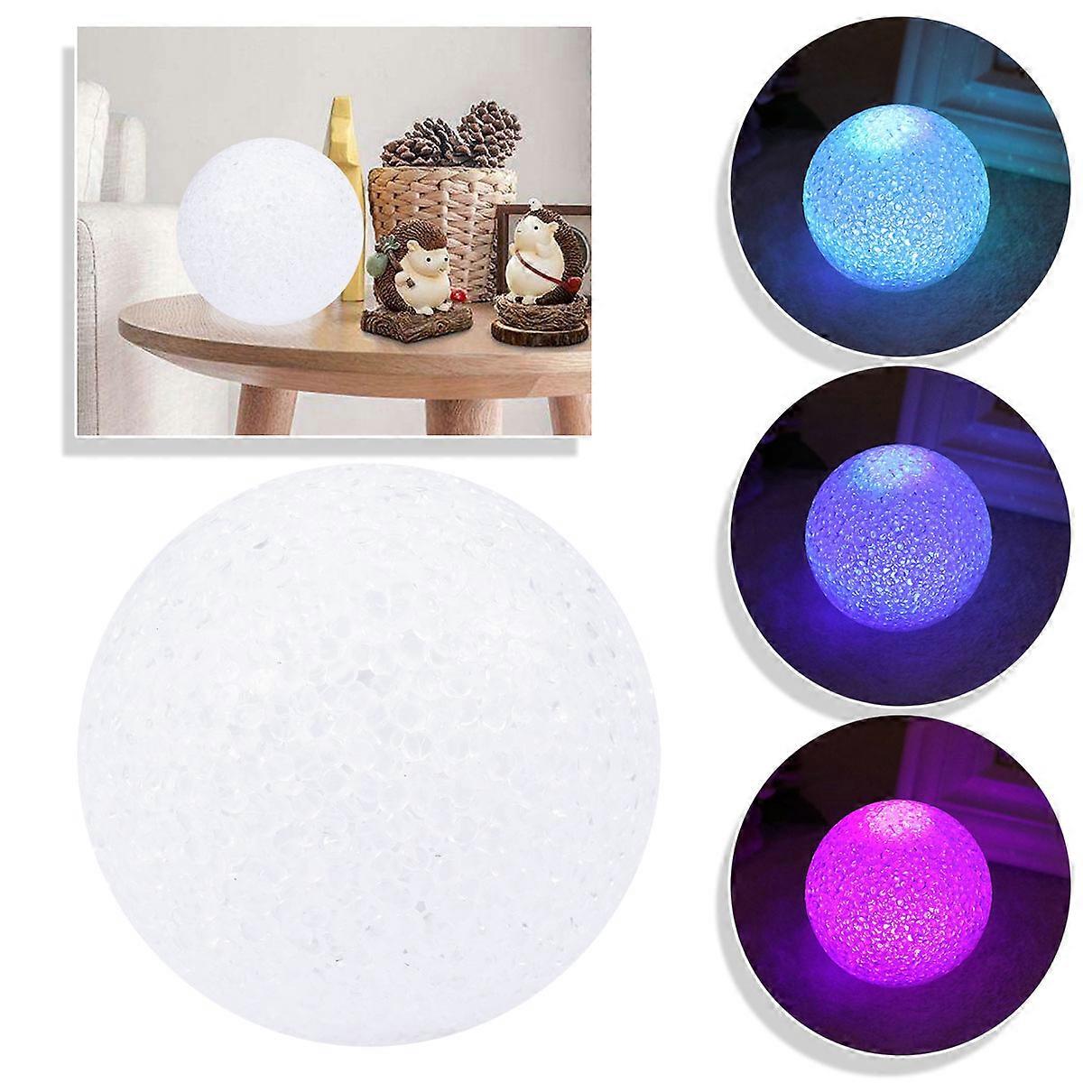 Mini LED Crystal Ball Color Changing Decorative Lamp, Battery Powered Ornament for Home, Party, Wedding, Bedroom, Cafe – Stylish and Portable