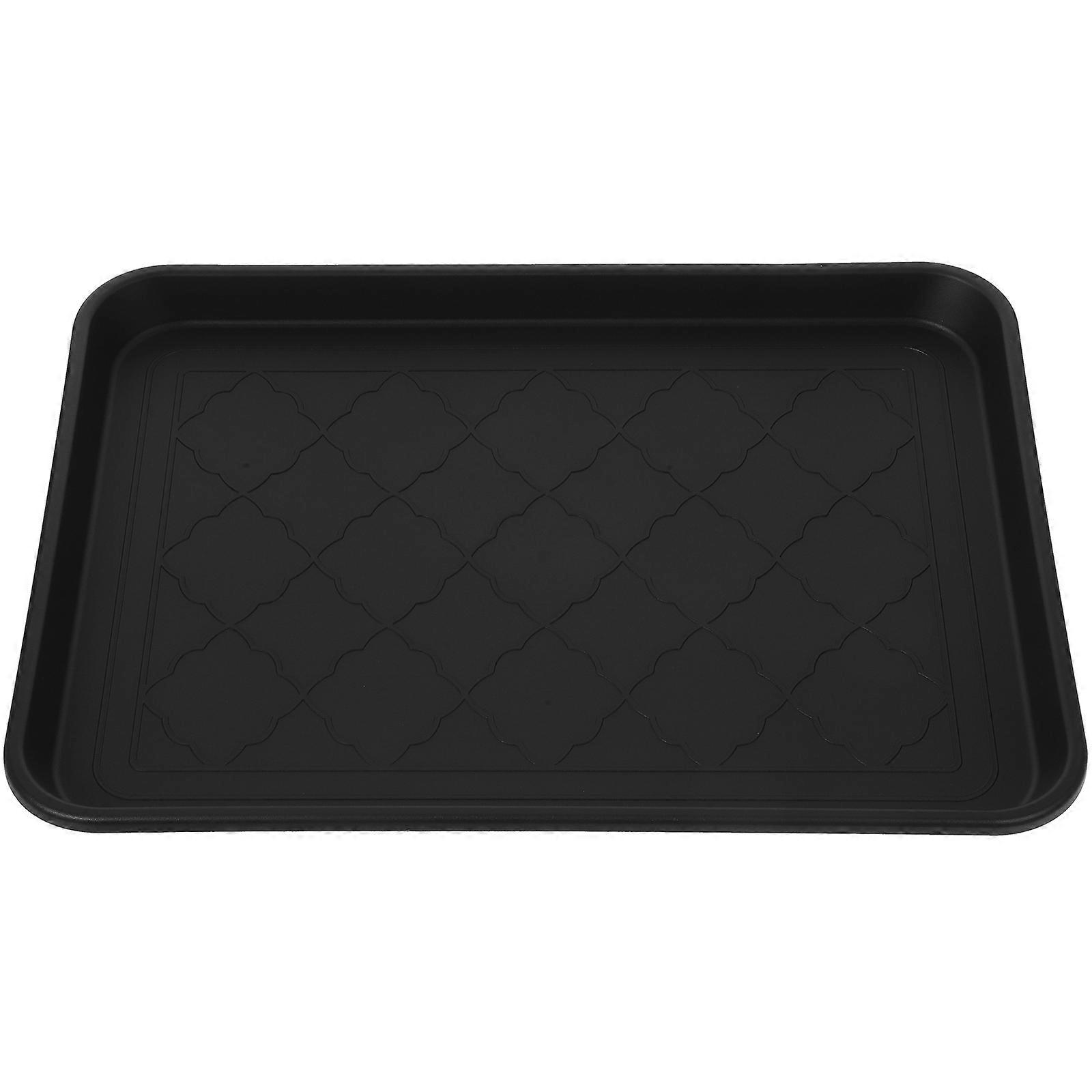 Non Slip Multi Functional Plastic Boot Tray for Indoor and Outdoor Entryway Use – Holds Shoes, Boots, Plants, and Pet Bowls
