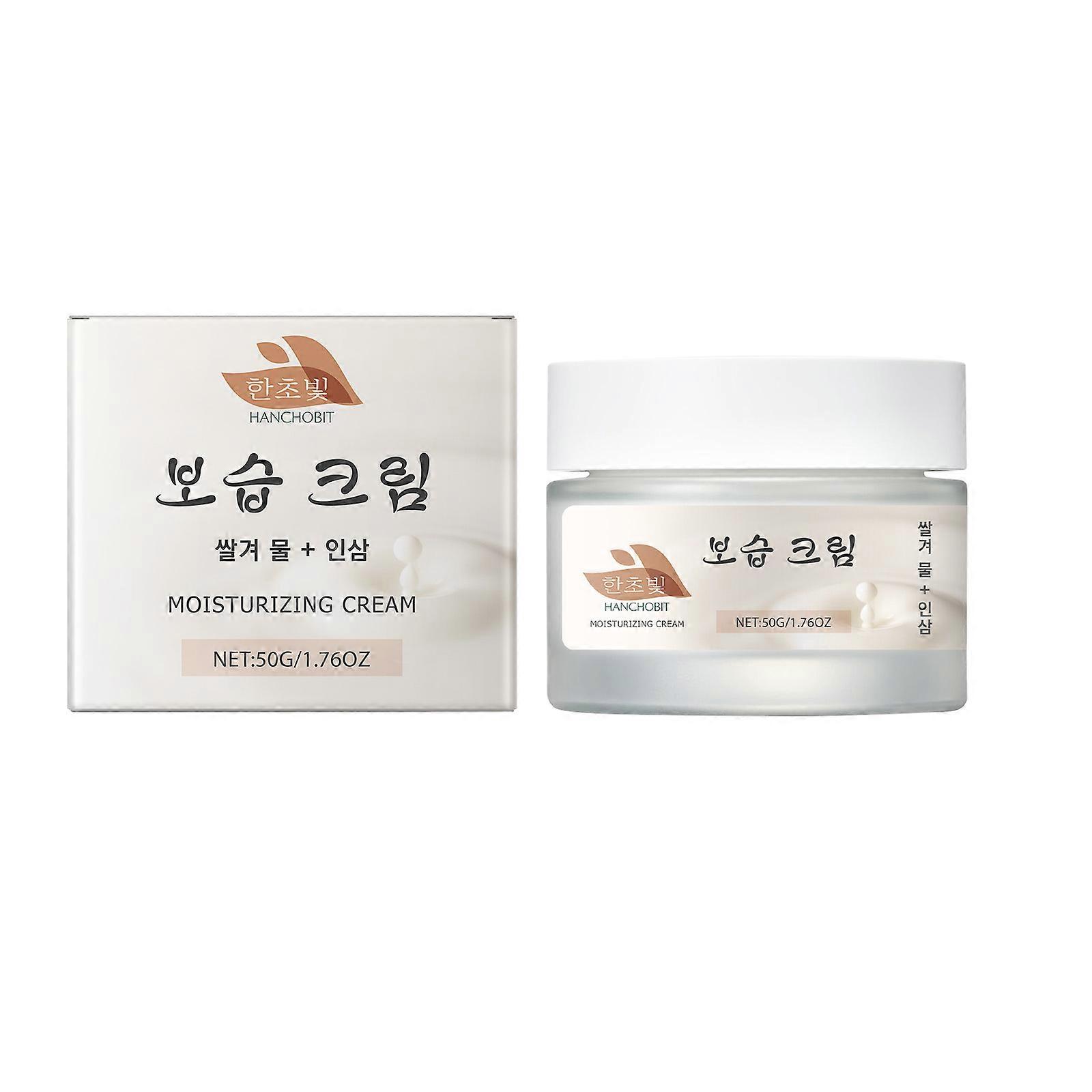 Anti-Aging Moisturizer with Ginseng & Rice Bran - Deep Hydration & Firming